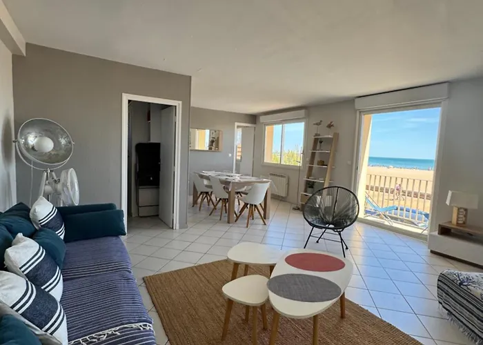 Appartamento Front De 100m2 Vue Magnifique, Balcon, Jardin, Garage Valras-Plage